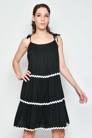 Vestido estilo patinadora - Preto -  e 