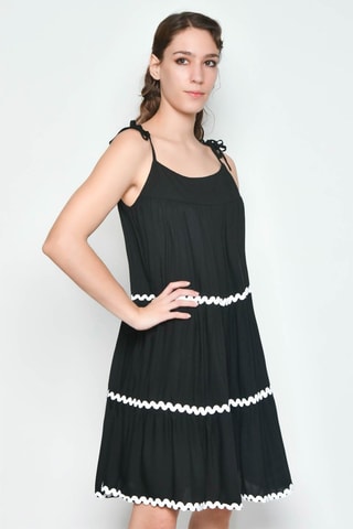 Vestido estilo patinadora - Preto -  e 