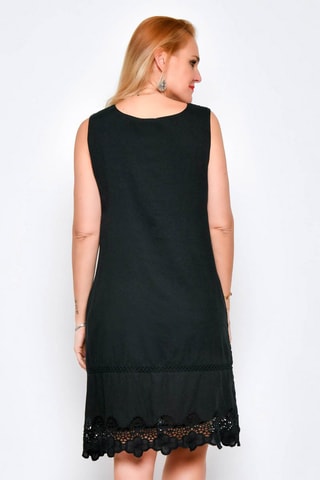 Vestido direito 
Preto - 