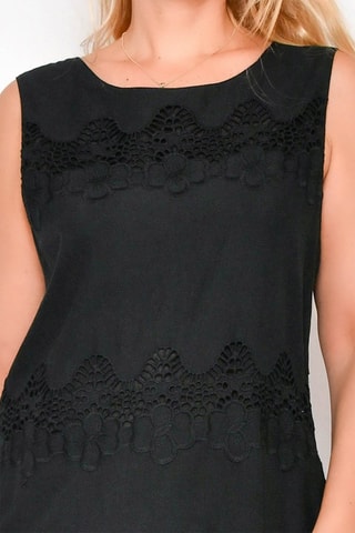Vestido direito 
Preto - 
