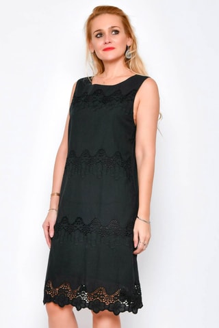 Vestido direito 
Preto - 