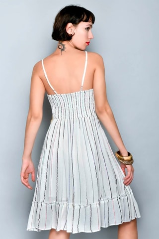 Vestido trapézio Branco - 