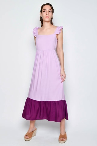 Vestido comprido - Malva - Violeta