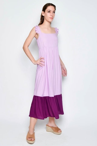 Vestido comprido - Malva - Violeta
