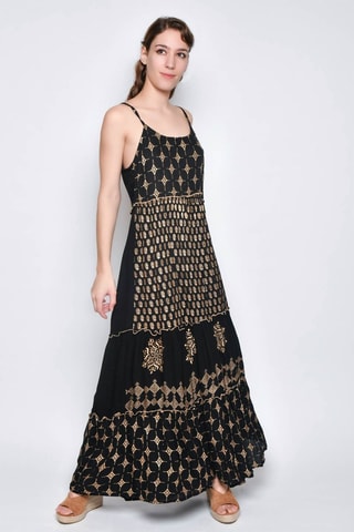 Vestido comprido - Preto - Preto