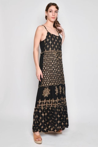 Vestido comprido - Preto - Preto