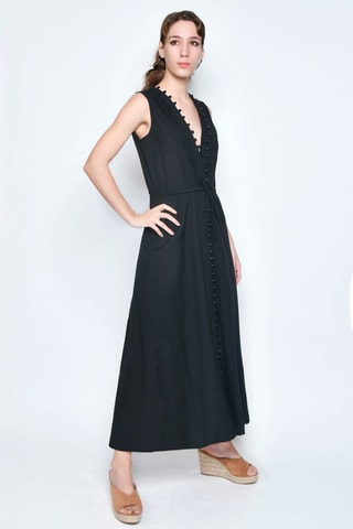 Vestido comprido - Preto - 