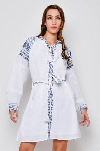 Vestido-camisa 
Branco - 
