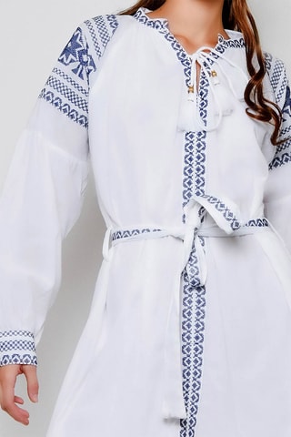 Vestido-camisa 
Branco - 