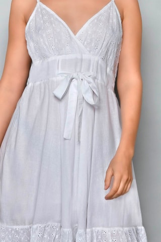 Vestido estilo patinadora Branco - Branco
