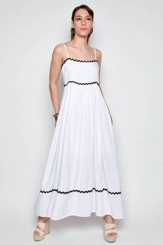 Vestido comprido - Branco -  e 