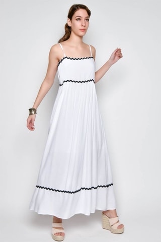 Vestido comprido - Branco -  e 