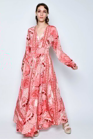 Vestido comprido - Rosa - Rosa