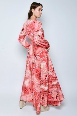 Vestido comprido - Rosa - Rosa