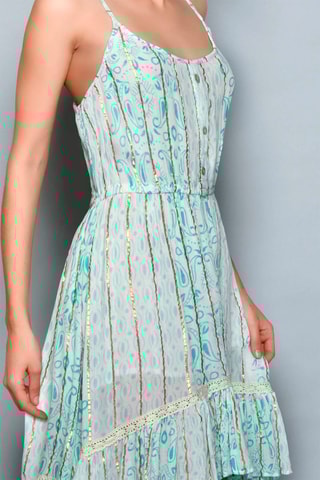 Vestido trapézio Branco - Branco