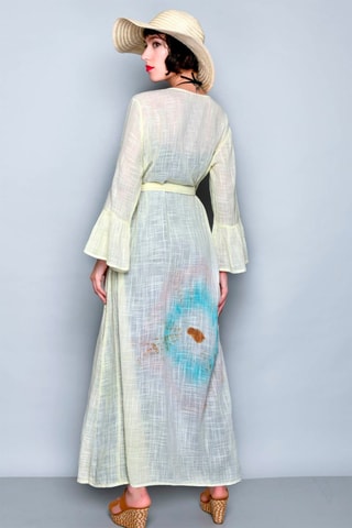 Quimono Bege - Amarelo