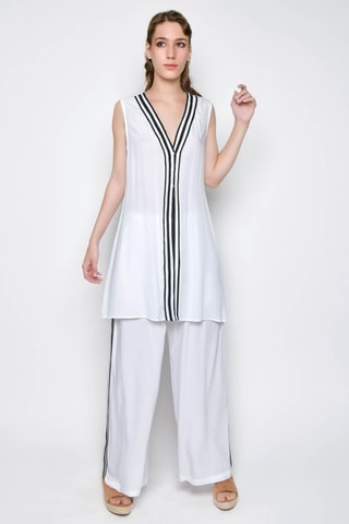 Macacão sem mangas - Branco - 