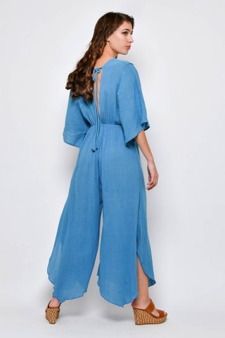 Macacão em algodão biológico Azul - Azul