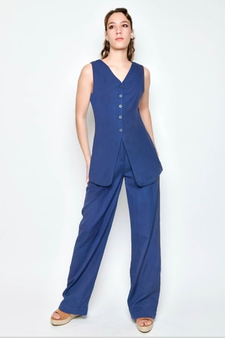 Camisa e calças - Azul - 