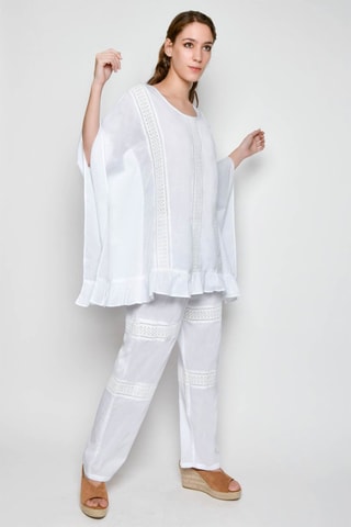 Túnica e calças - Branco - 