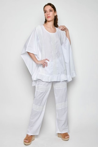 Túnica e calças - Branco - 