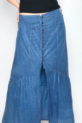 Saia comprida - Azul - 