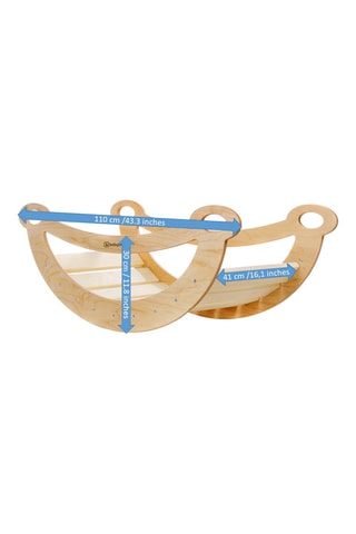 Baloiço Woodland em madeira A partir de 1 ano