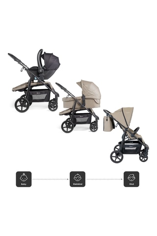Carrinho Evolution 3 em 1 - Bege - Desde o nascimento - até 22 kg