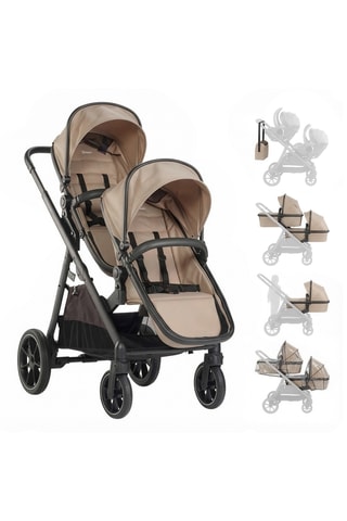 Carrinho de bebé Duo - Bege - Desde o nascimento - até 2 x 22 kg