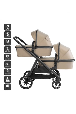 Carrinho de bebé Duo - Bege - Desde o nascimento - até 2 x 22 kg