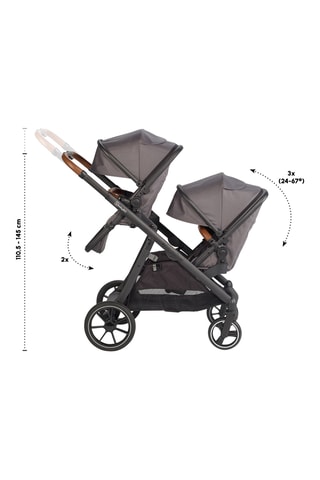 Carrinho de bebé Duo - Cinzento - Desde o nascimento - até 2 x 22 kg