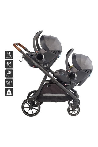Carrinho de bebé Duo - Cinzento - Desde o nascimento - até 2 x 22 kg