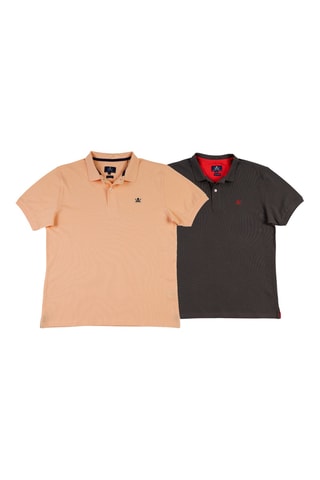 2 polos regular - Jaune clair et gris