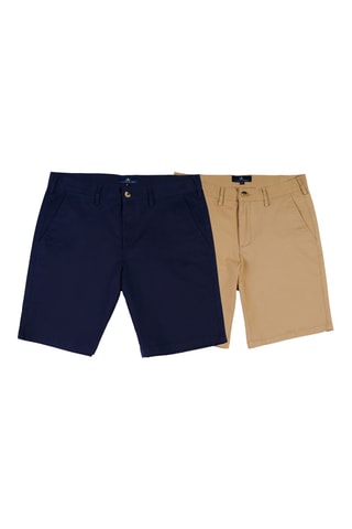 2 bermudas regular - Bleu marine