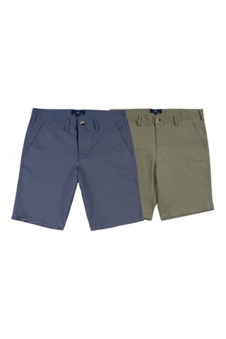 2 bermudas regular - Bleu et vert