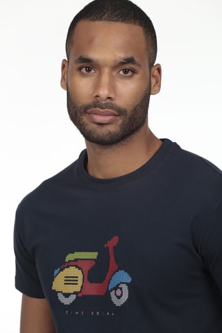T-shirt regular - Bleu marine