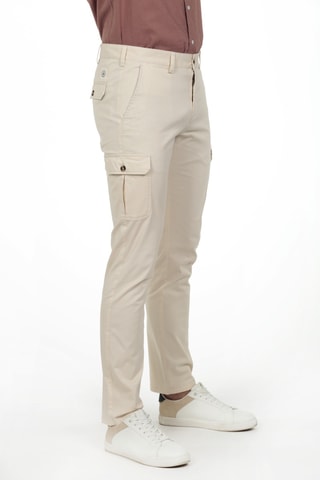Pantalon cargo - Blanc