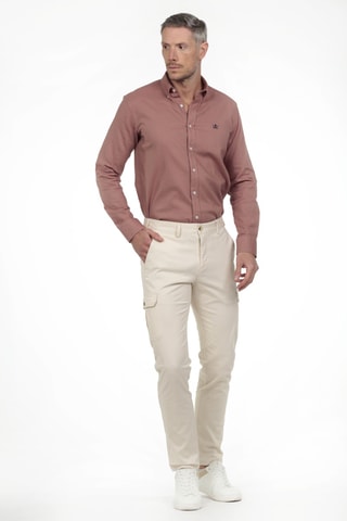 Pantalon cargo - Blanc
