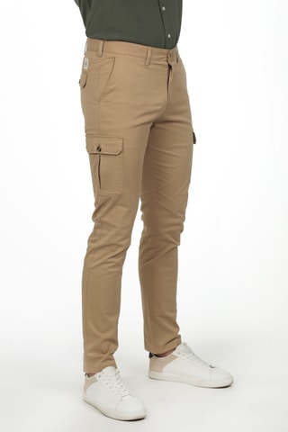 Pantalon cargo - Camel
