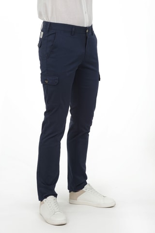 Pantalon cargo - Bleu marine