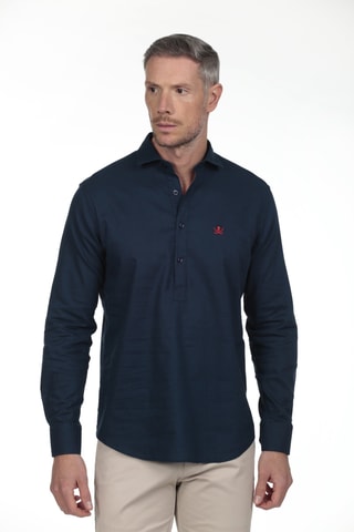 Chemise regular - Bleu marine