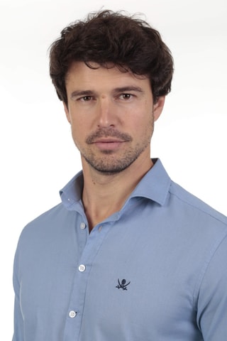 Chemise regular - Bleu