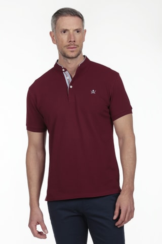 2 polos regular - Bordeaux et vert clair