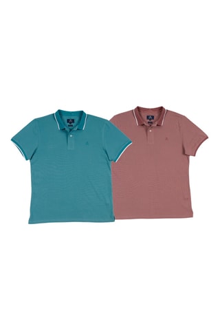 2 polos regular - Turquoise
