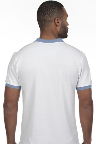 2 polos regular - Blanc et bleu