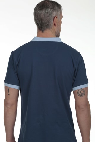 2 polos regular - Blanc et bleu