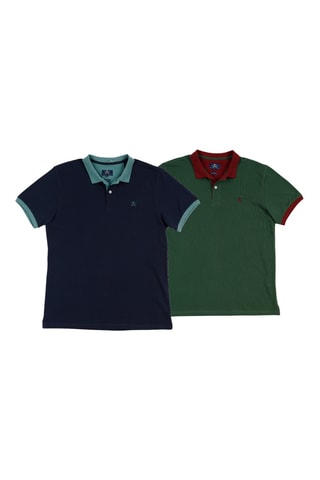 2 polos regular - Bleu marine