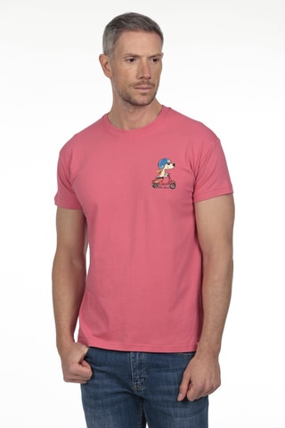 2 t-shirts regular - Blanc et corail