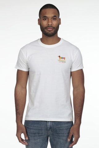 2 t-shirts regular - Blanc et corail