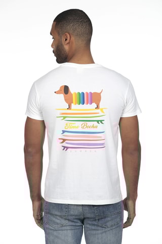 2 t-shirts regular - Blanc et corail